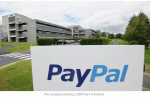 Darbą „Paypal“ Dubline ir Dundalk gali prarasti virš šimto žmonių