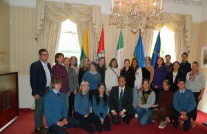 ,,Vilniaus Gabijos gimnazijos‘‘ ir Monaghan‘o ,,Beech Hill College‘‘ mokinių draugystei atstumas ne kliūtis