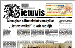 ANONSAS: Laikraštis „Lietuvis“, Nr. 9 (555)