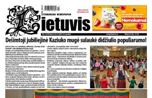 ANONSAS: Laikraštis „Lietuvis“, Nr. 3 (570)