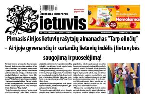 ANONSAS: Laikraštis „Lietuvis“, Nr. 4 (571)